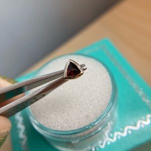 Mettle and Silver Trillion Sugarloaf Garnet